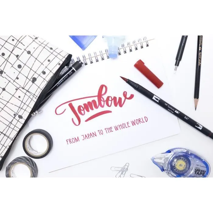 TOMBOW Assortiment de 6 feutres ABT -Couleurs pastelles.-3