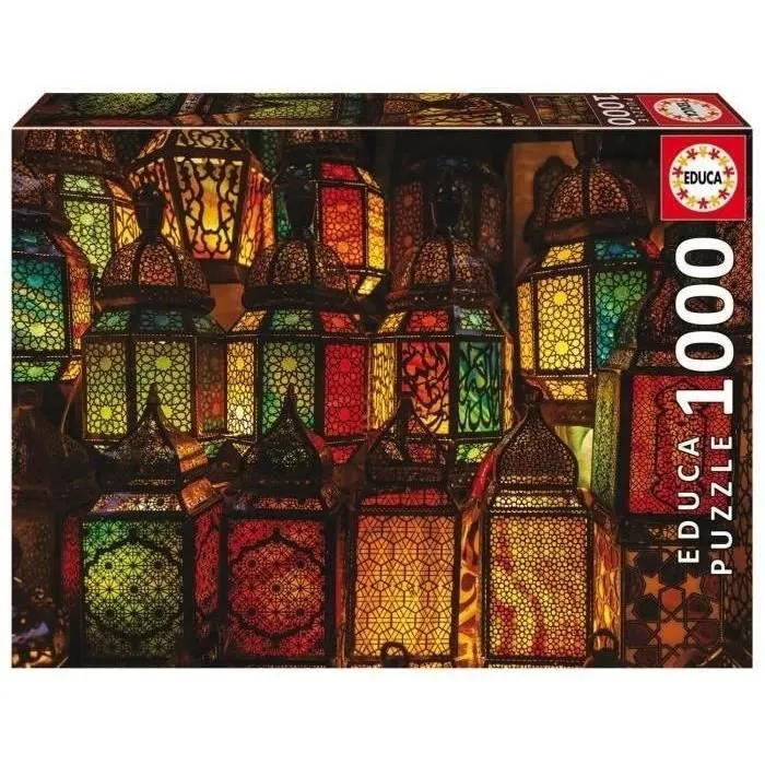 Puzzle 1000 pièces COLLAGE DE LANTERNES - Educa - Nature morte et objets - 68x48cm-2