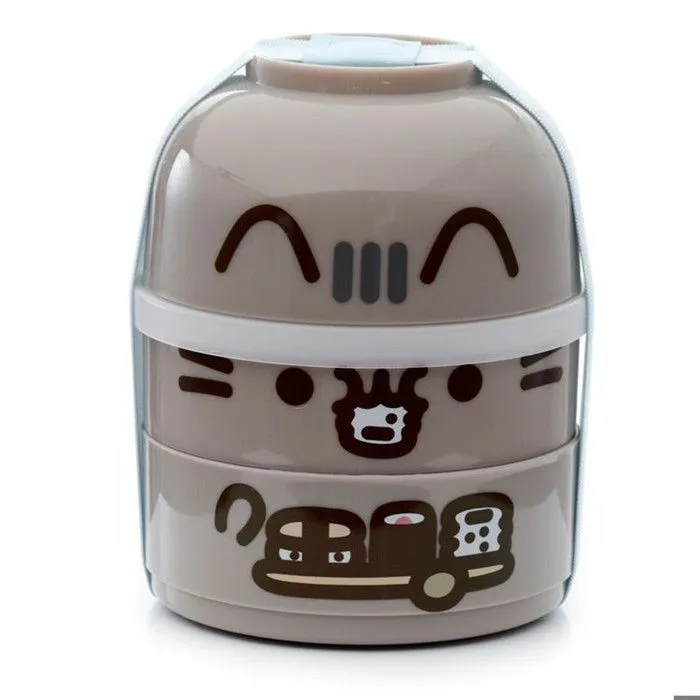 Boîte Repas Bento - Pusheen - Ronde - 13cm - Sans BPA - Non micro-ondable-0