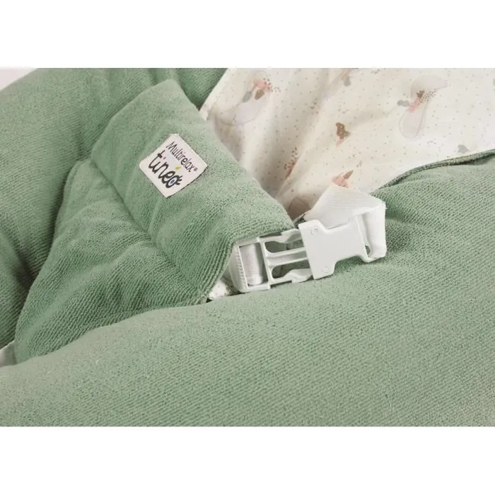 Coussin De Grossesse et D'allaitement TINEO 3 En 1 Multirelax éponge vert-4