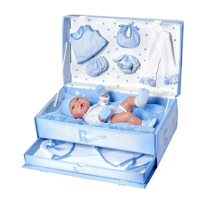 Poupée Reborn - Muñecas Rauber - Reborn Niño - 34 cm - Multicolore - Accessoires inclus-0
