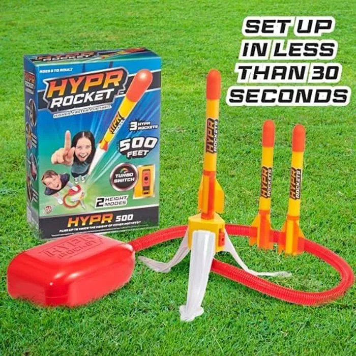 BANDAI Hypr Rocket Jump 500 Lanceur de fusées - Wow Stuff 3 - WS01400 Multicolore - Volez Plus Haut, Plus Vite, Plus Loin.-1