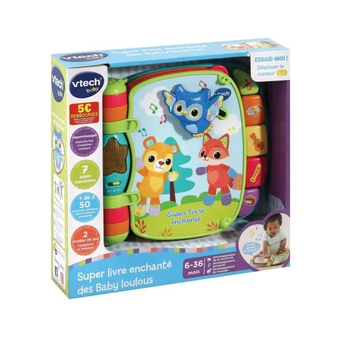 VTECH BABY - Super Livre Enchanté des Baby Loulous - Bleu-6