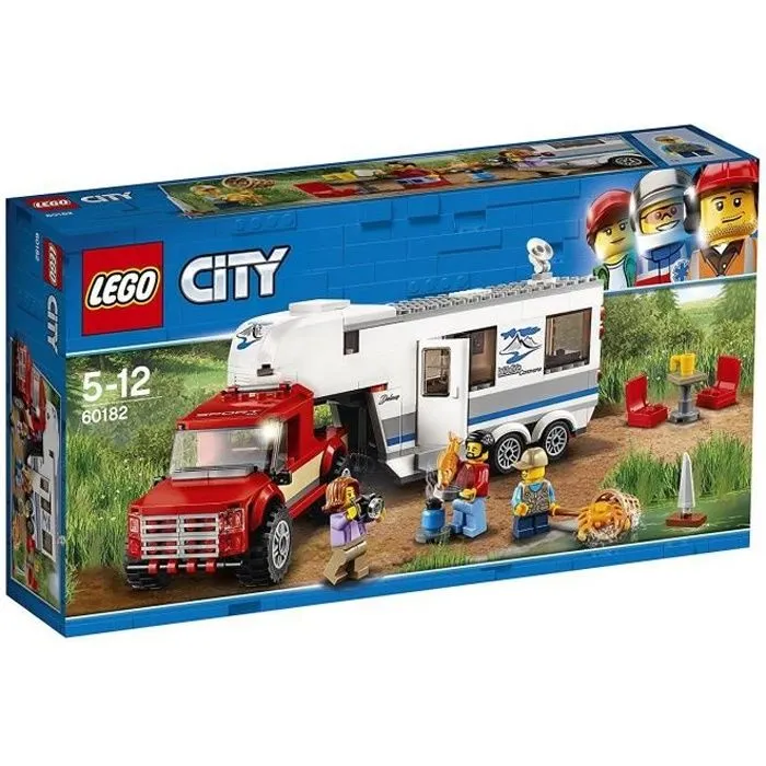 Jeu de Construction - LEGO - Le pick-up et sa caravane - 344 Pièces - Pour Enfant de 5 ans et plus-0