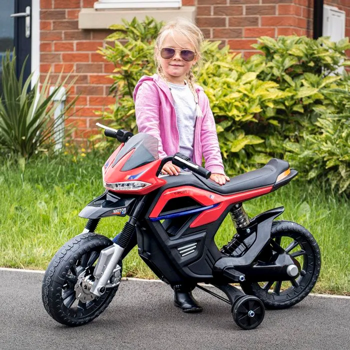 HOMCOM - moto enfant - Plastique - 105x52x62cm - Rouge-1