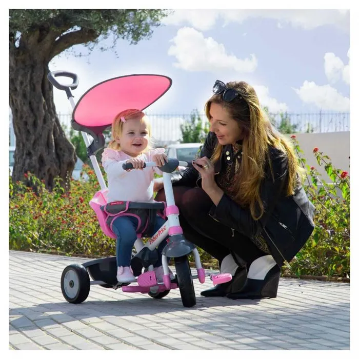 Tricycle SMARTRIKE Charm Plus Fille Rose - 12 mois à 4 ans - Extérieur-2