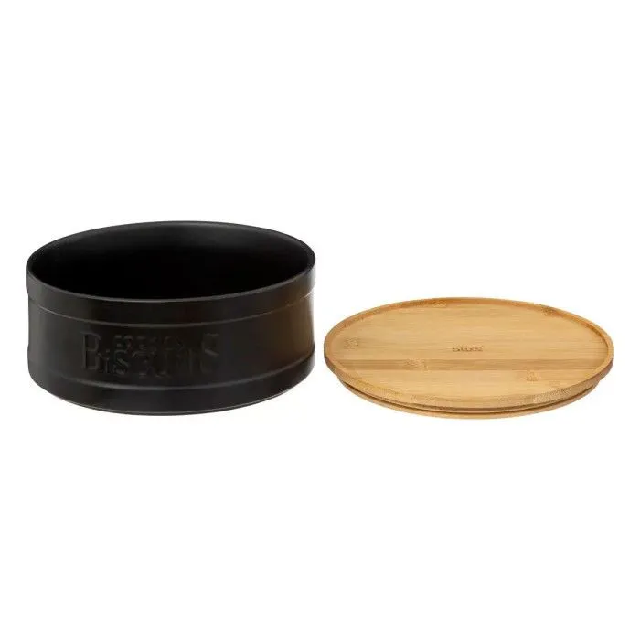 Boîte à Biscuit "Natureo" 22cm Noir-1