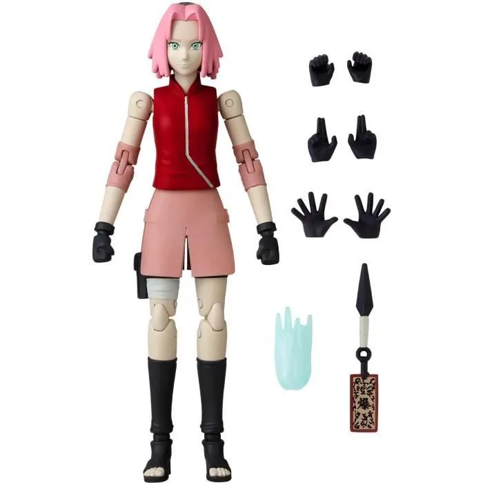 Figurine Anime Heroes - BANDAI - Naruto Shippuden - Haruno Sakura - 16 points d'articulation-1