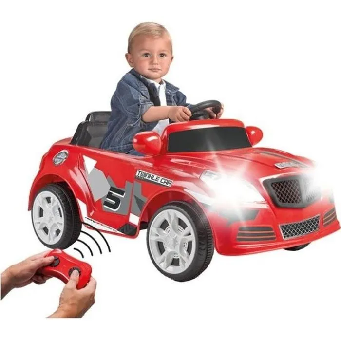 Voiture électrique 12V Twinkle Car R/C - rouge - FEBER-0