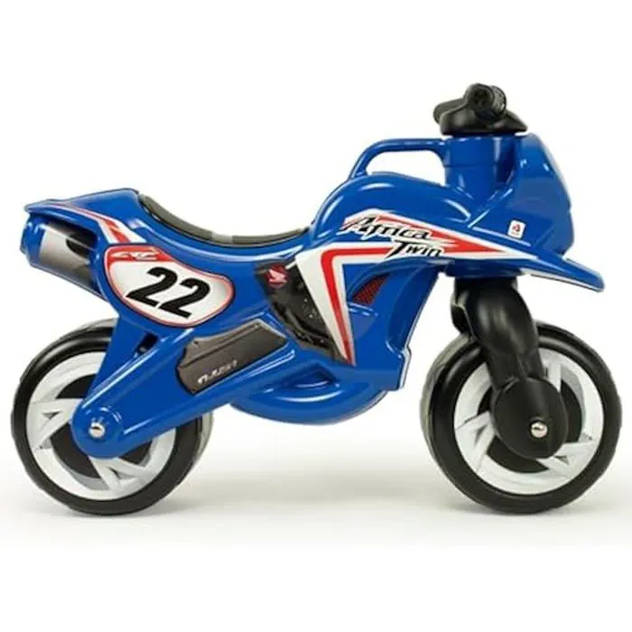 Bebeboutik Moto Porteur Honda Africa Twin INJUSA Pour Enfants 18 Mois Larges Roues en Plastique Poignee de