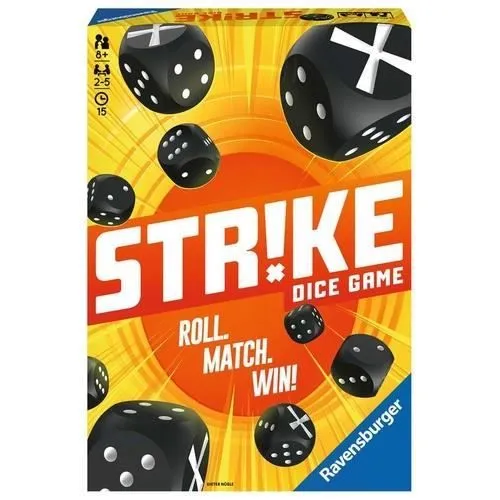 Jeu de société Ravensburger Strike - Cube (6 faces) - Pour adultes et enfants - Noir, Orange, Jaune-1