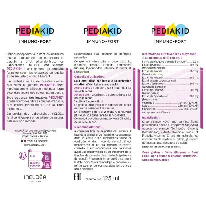 Pediakid Immuno-Fort 125ml-2
