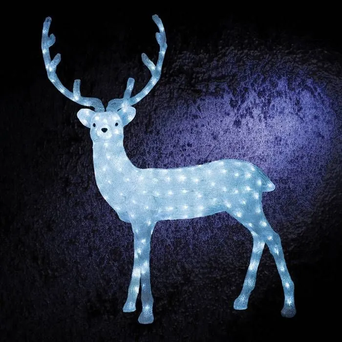 Renne lumineux extérieur H118.5cm 200 LED + transfo Feeric lights & christmas-0