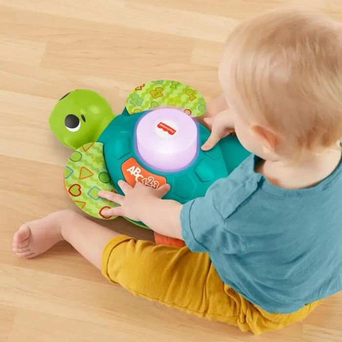 Jouet d'éveil Fisher-Price Linkimals Manu la tortue pour bébé dès 9 mois-2