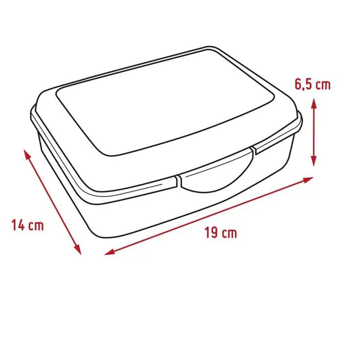Lunch box - boite a repas Nerthus - FIH 922 - Boite a lunch pour enfants Boite a lunch licorne, legere et facile a nettoyer-3