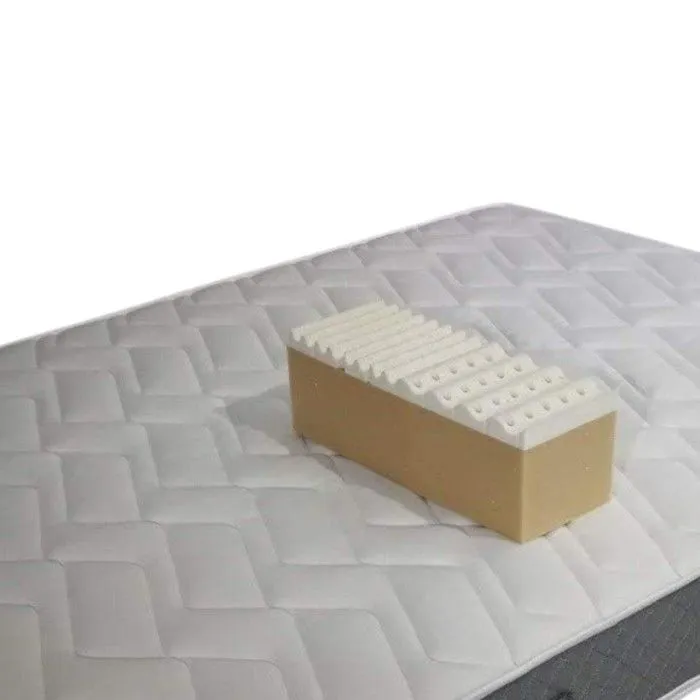 matelas face de contact latex 75 Kg-m3 Mousse 35 Kg-m3 HR 140x190 cm epaisseur 22 cm Accueil Moelleux Soutien Ferme - 7 Zones de Con-2