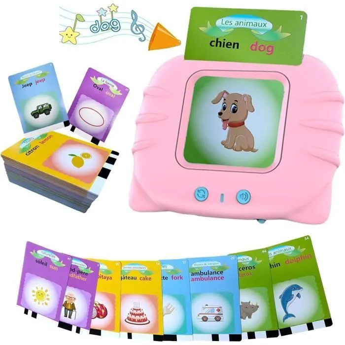 Jeux éducatifs - Non spécifié - Cartes Flash Parlantes - 112 Feuilles - Multicolore - Pour enfants de 1 à 6 ans-0