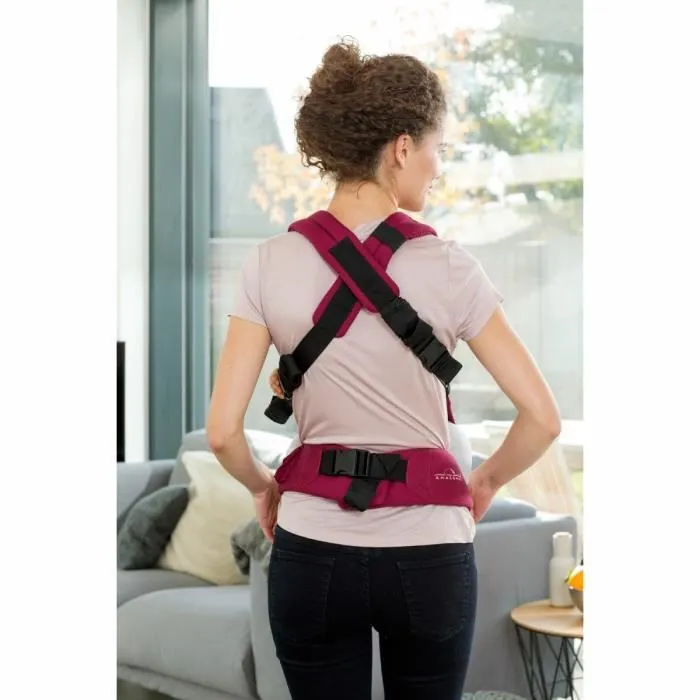 Porte-bébé Smart carrier Bordeaux - AMAZONAS - Ergonomique - Rose - Bébé - 0-3 ans-3