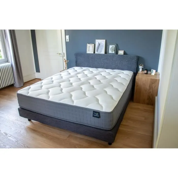Matelas - WEBER INDUSTRIES - Carlton - Mémoire de forme Blue Sense et Ressorts - 140x190 cm - 27 cm-0