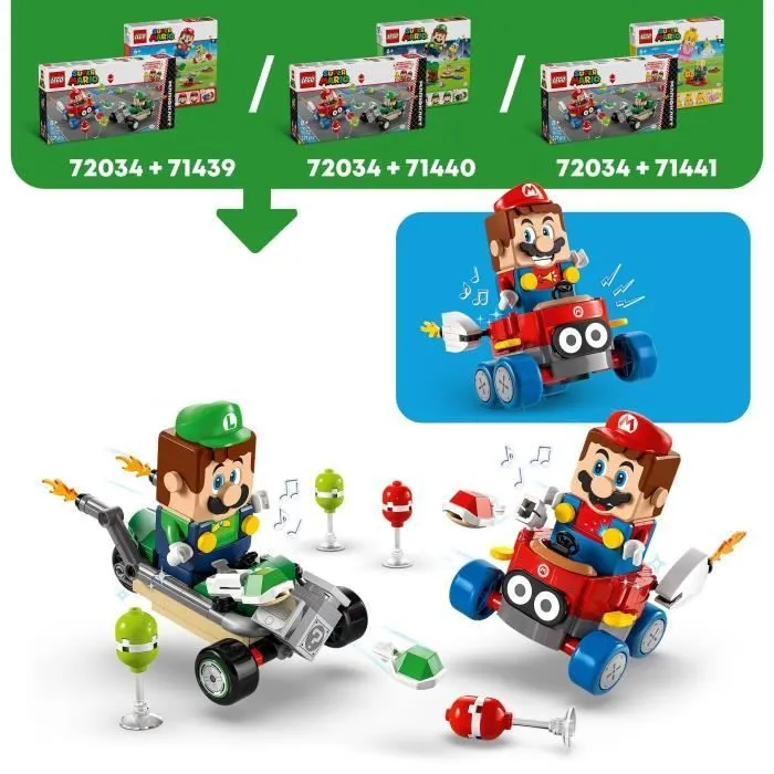 LEGO Super Mario 72034 Mario Kart – Bébé Mario contre Bébé Luigi - Cadeau Nintendo-2