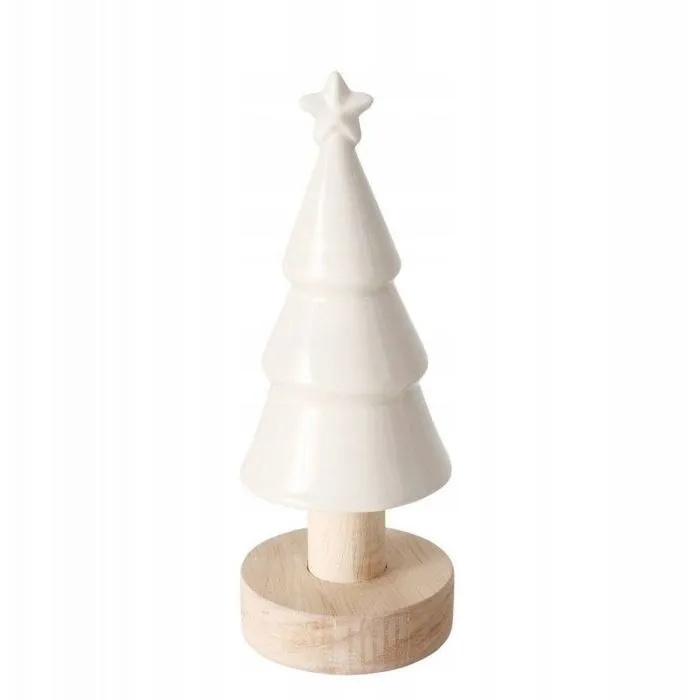 Sapin de noel - arbre de noel Noname Sapin de Noël en grès sur pied, 15 cm-0