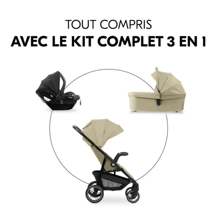 Hauck - H-14925-EN-000-S00 - Poussette Ensemble Trio Shop N Care Olive-1