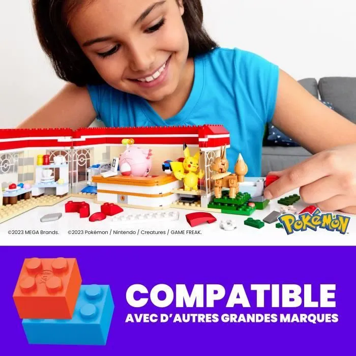 MEGA Pokémon-Centre Pokémon de la Forêt-Jouet à construire (648 pcs) HNT93-7
