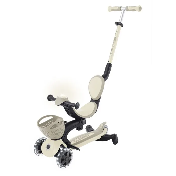 Globber - Trottinette évolutive GO-UP BABY 360 LIGHTS - Taupe-0