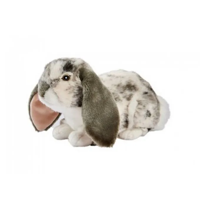 Peluche - Anima - Lapin Bélier Couché - Gris - 30cm - Pour Enfant-0