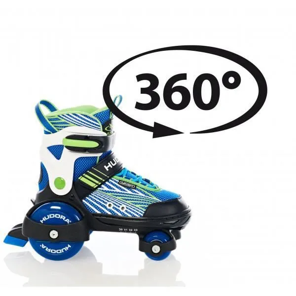Rollers Enfant My First Quad Garçon - HUDORA - Taille 26-29 - Sécurité et stabilité - Protection articulaire-1