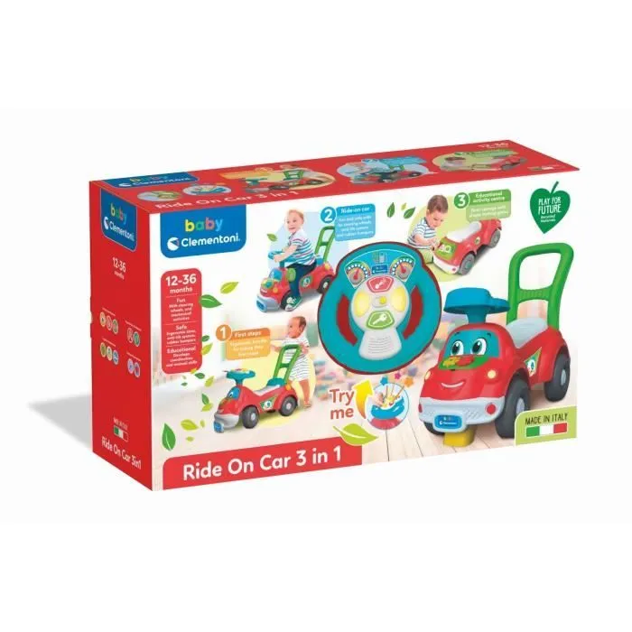 Voiture d'aventure Arthur - Clementoni - 52678 - Rouge - Multicolore - Bébé - Plastique recyclé-5