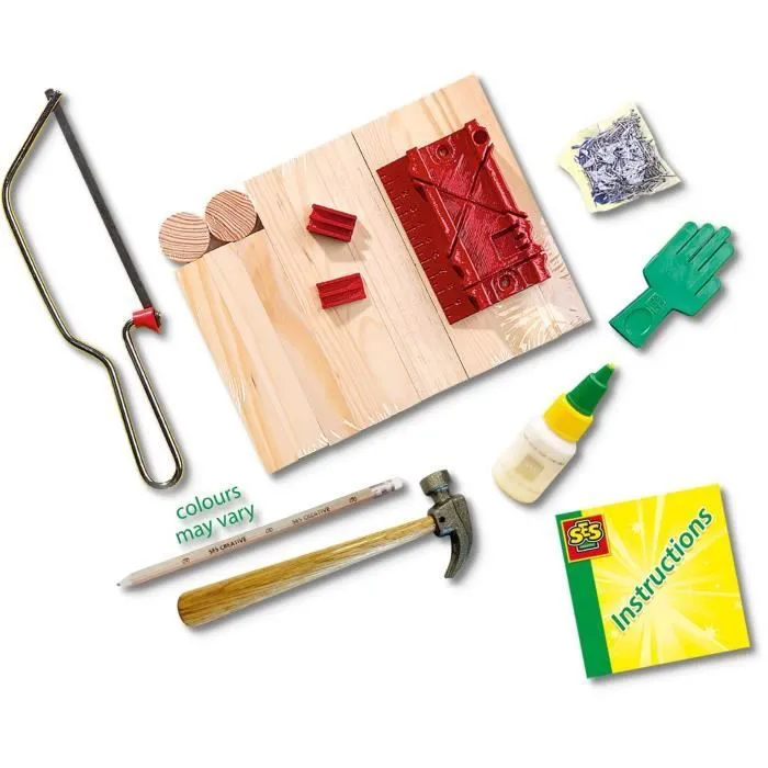 Atelier de menuiserie grande - SES CREATIVE - Kit complet - Jouets en bois-1
