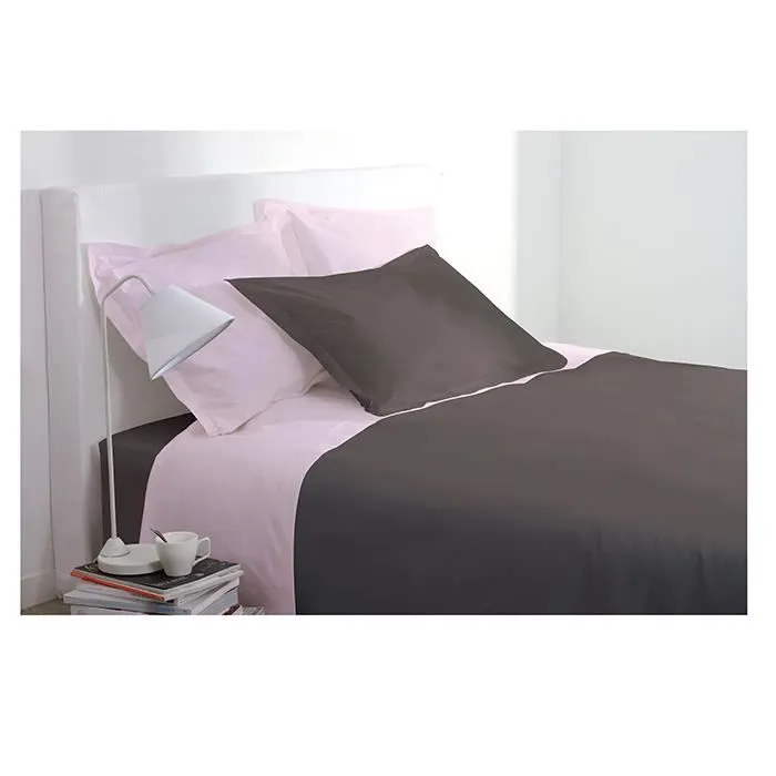 Taie d oreiller rectangulaire 50x70 cm 100% Coton - Chocolat-0