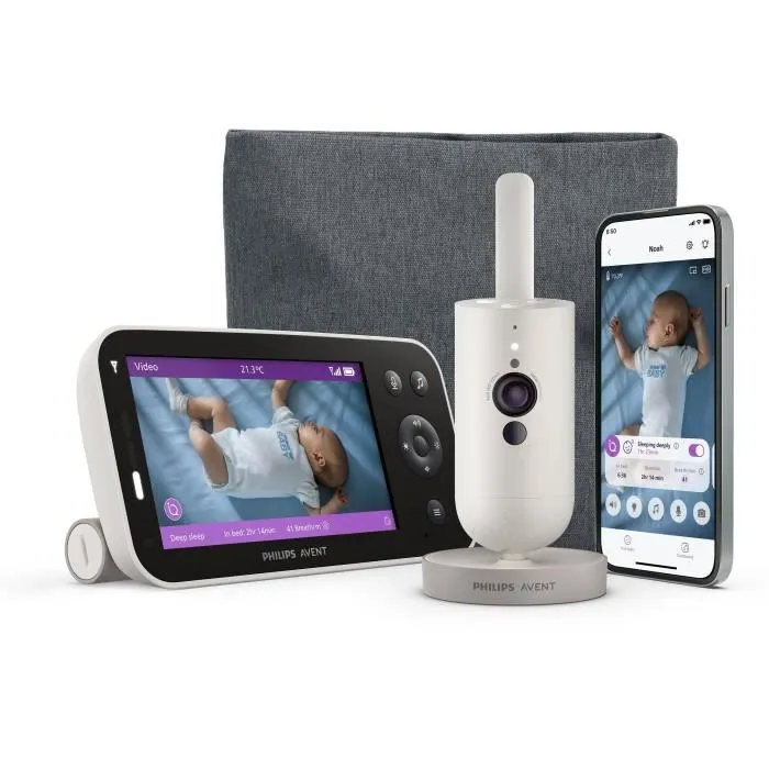 Ecoute-bébé vidéo - PHILIPS AVENT - Premium connecté - SCD971/26-0
