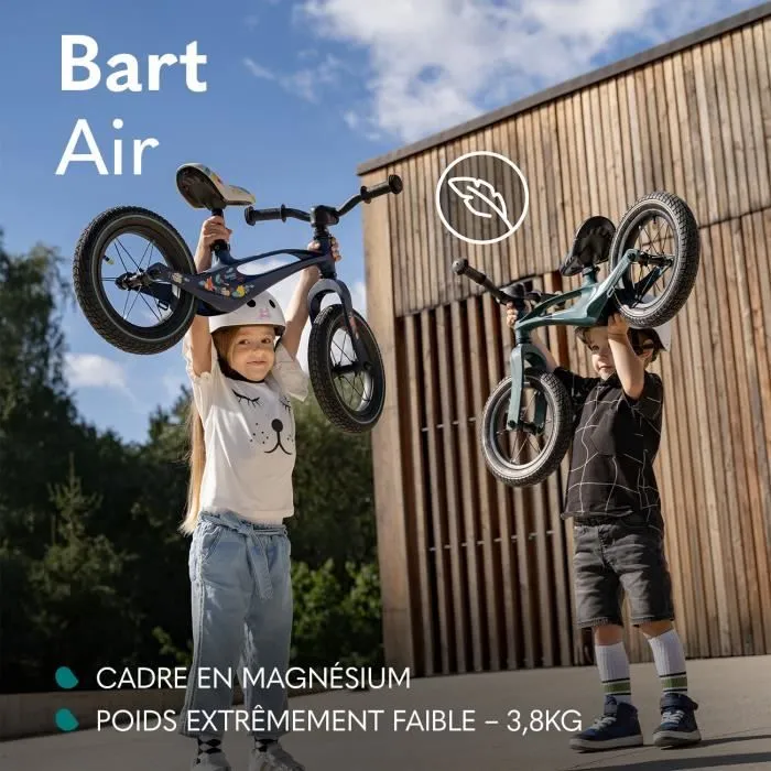 Draisienne LIONELO Bart Air - Vélo pour enfant - Légère - Réglage du guidon et de la selle - Vert-1