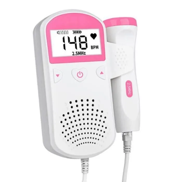 JL26828-Doppler fœtal domestique bébé détecteur de fréquence cardiaque prénatal sonar maison stéthoscope Doppler-1