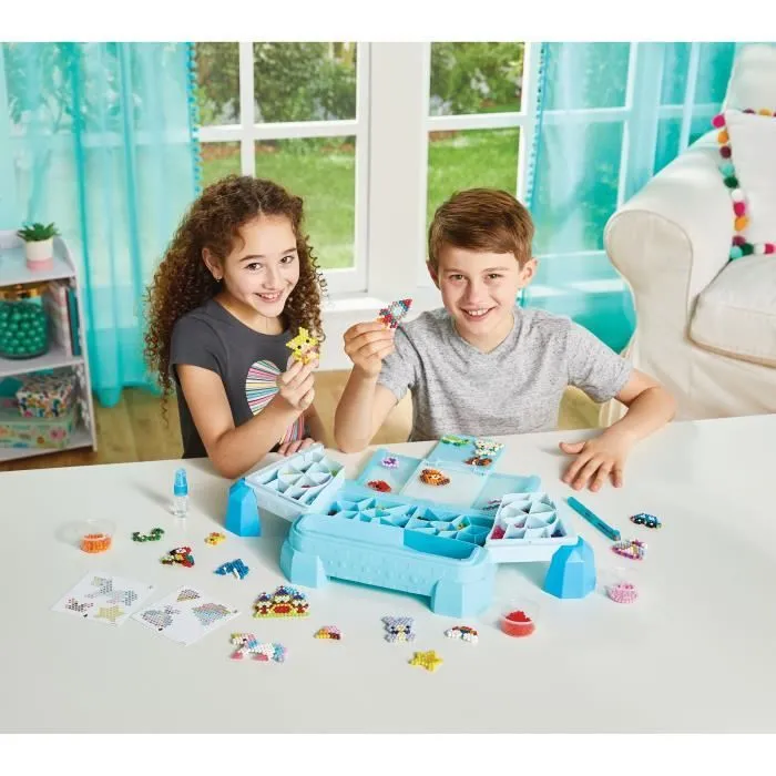 Jouet - AQUABEADS - Mon grand atelier de création - Perles qui s'assemblent avec de l'eau - Multicolore/Bleu-3