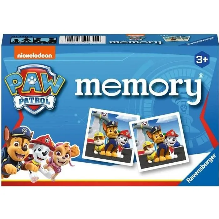 PAT'PATROUILLE memory® - Jeu éducatif classique - Jeu de mémoire - Ravensburger-Dès 3 ans-0