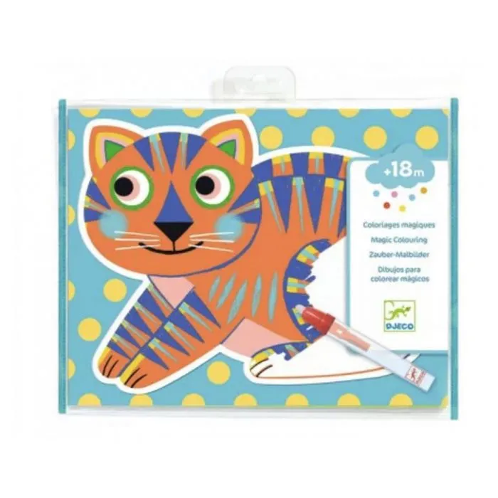 Coloriage magique à l'eau animalo-Ma - DJECO - DJ09068 - Orange - Enfant - Mixte-1