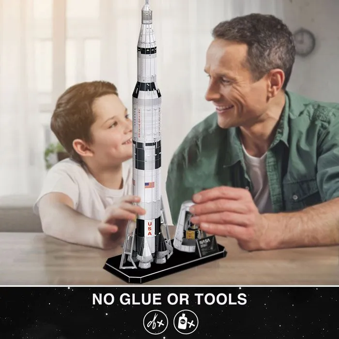 Puzzle 3D Apollo Saturn V Rocket, Puzzle 3D Enfant | Maquette A Construire Adulte, Cadeau Garcon 8 Ans, Maquettes Et Modélisme-5