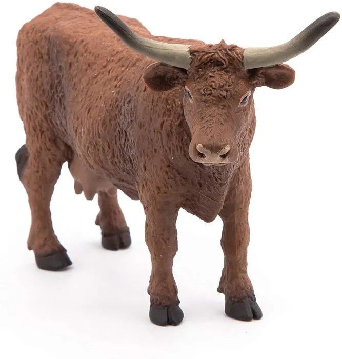 Figurine - PAPO - Vache Sallers - Garçon - 3 ans - Marron et blanc - Intérieur-1