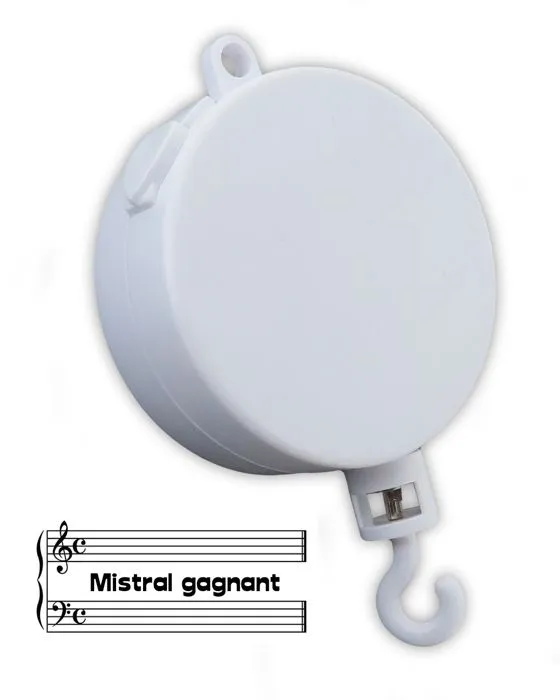 Boîte à musique / mécanisme musical Mistral gagnant (Renaud) pour mobile - LUTECE CREATIONS-0