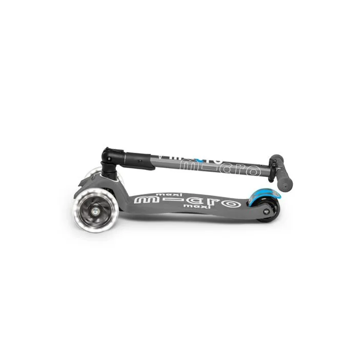 Trottinette - MICRO - Maxi Deluxe - 3 roues - LED - Gris-2