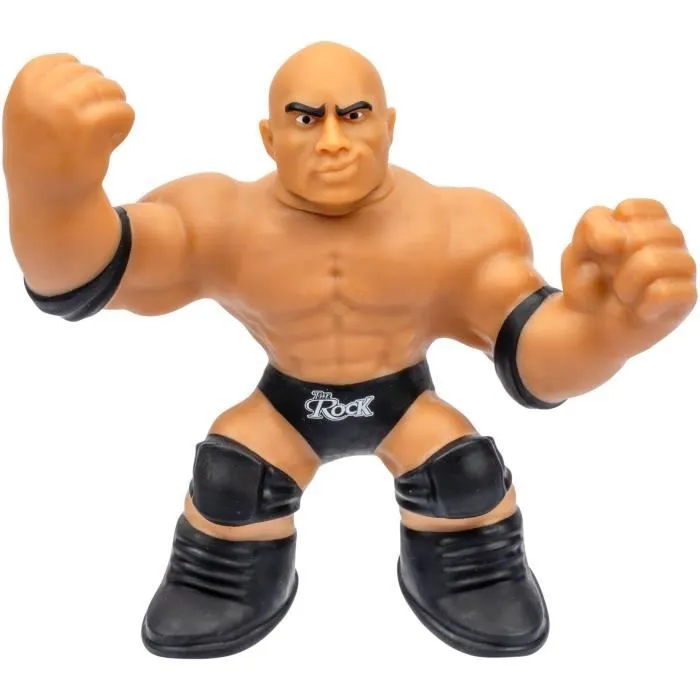 Figurine extensible - GOO JIT ZU WWE - The Rock - 11 cm - Texture élastique - Extensible 3x-2