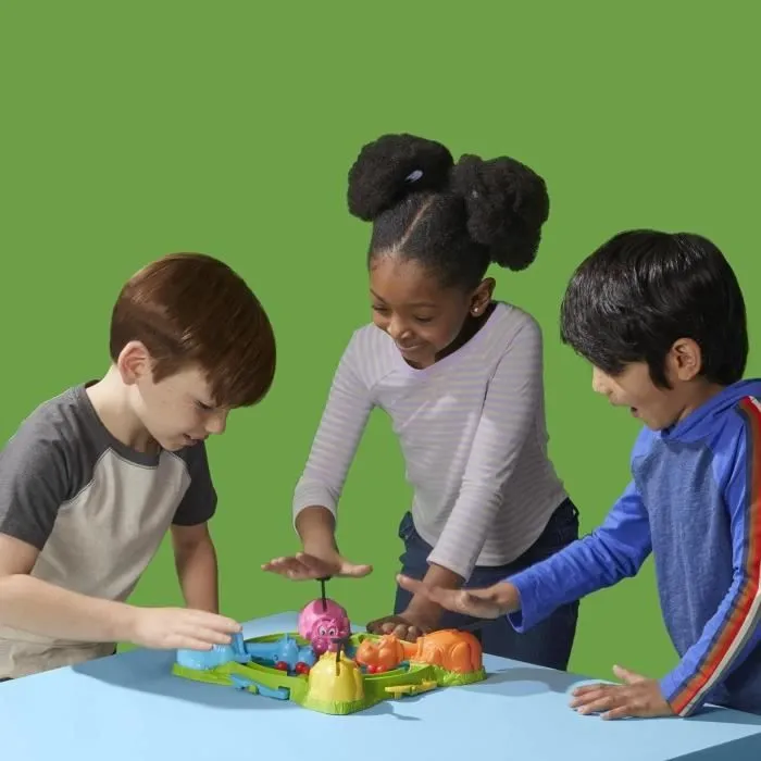 Hippos gloutons, jeu de société enfant, jeu de plateau, dès 4 ans, pour 2 à 4 joueurs, Hasbro Gaming-3