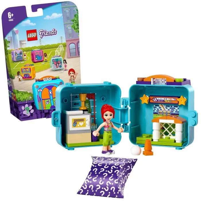 LEGO® 41669 Friends Le cube de football de Mia – Série 5 jouet de collection portable avec mini-poupée-0