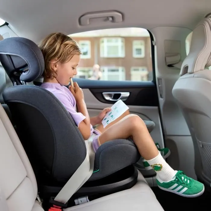 BEBECONFORT Siège auto EverFix i-Size évolutif, isofix, réhausseur, groupe 1/2/3, 15 mois à 10/12 ans, 76-150cm, 9-36kg Tinted Black-8