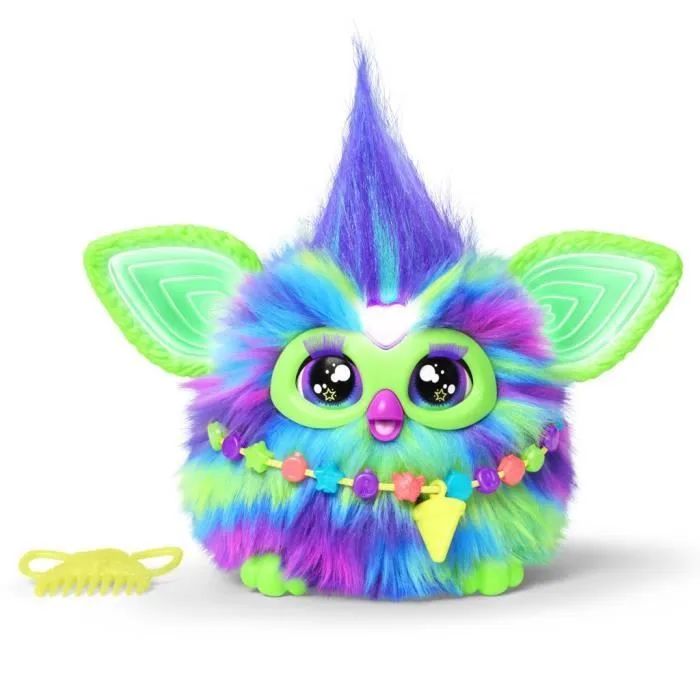 Furby Galaxie, peluche activée par la voix brille dans le noir, jouets interactifs, dès 6 ans-0
