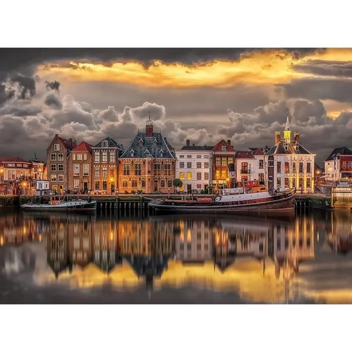 Puzzle 1000 pièces : Paysage hollandais aille Unique Coloris Unique-0