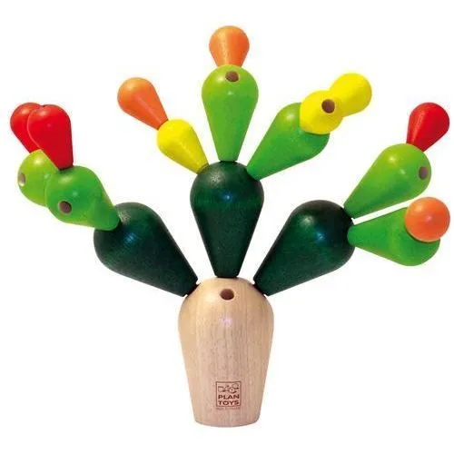 PLAN TOYS Jeu en bois Mikado Cactus-0